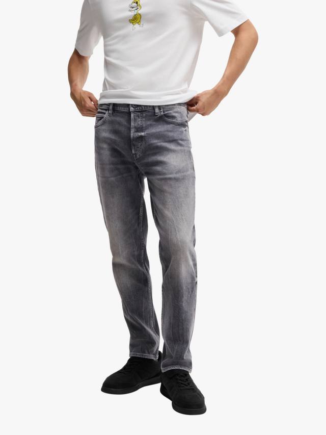 

HUGO джинсы зауженного кроя HUGO BOSS, Dark Grey