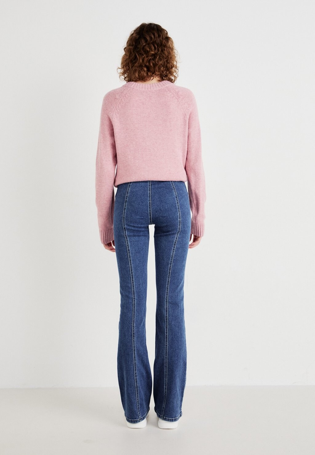 

Расклешенные джинсы ONLWAUW MID WAIST PLEAT ONLY, синий деним