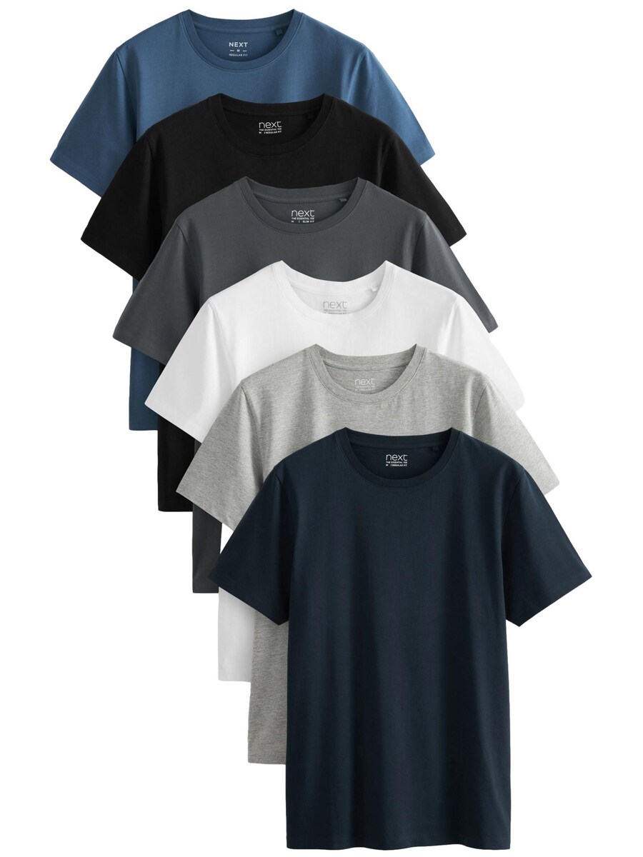 

Рубашка Next, цвет Navy/Opal/Grey/Light grey/Black/White