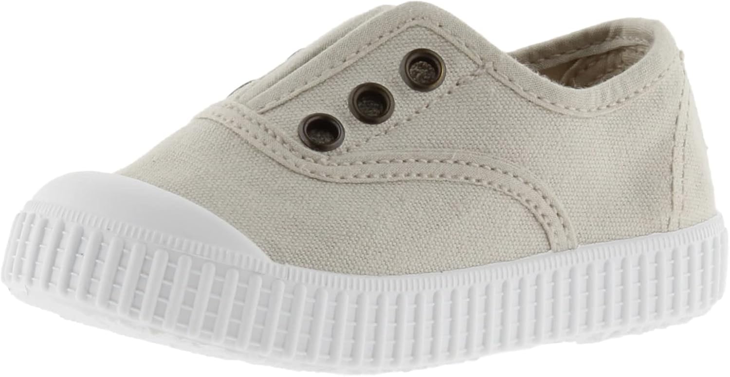 

Женские кеды Victoria английского бренда с тонированным носком из канвы и шнуровкой, Ice