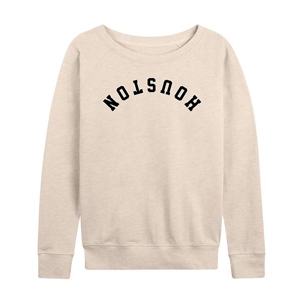 

Женская худи с длинным рукавом houston upside down french terry Licensed Character, Beige