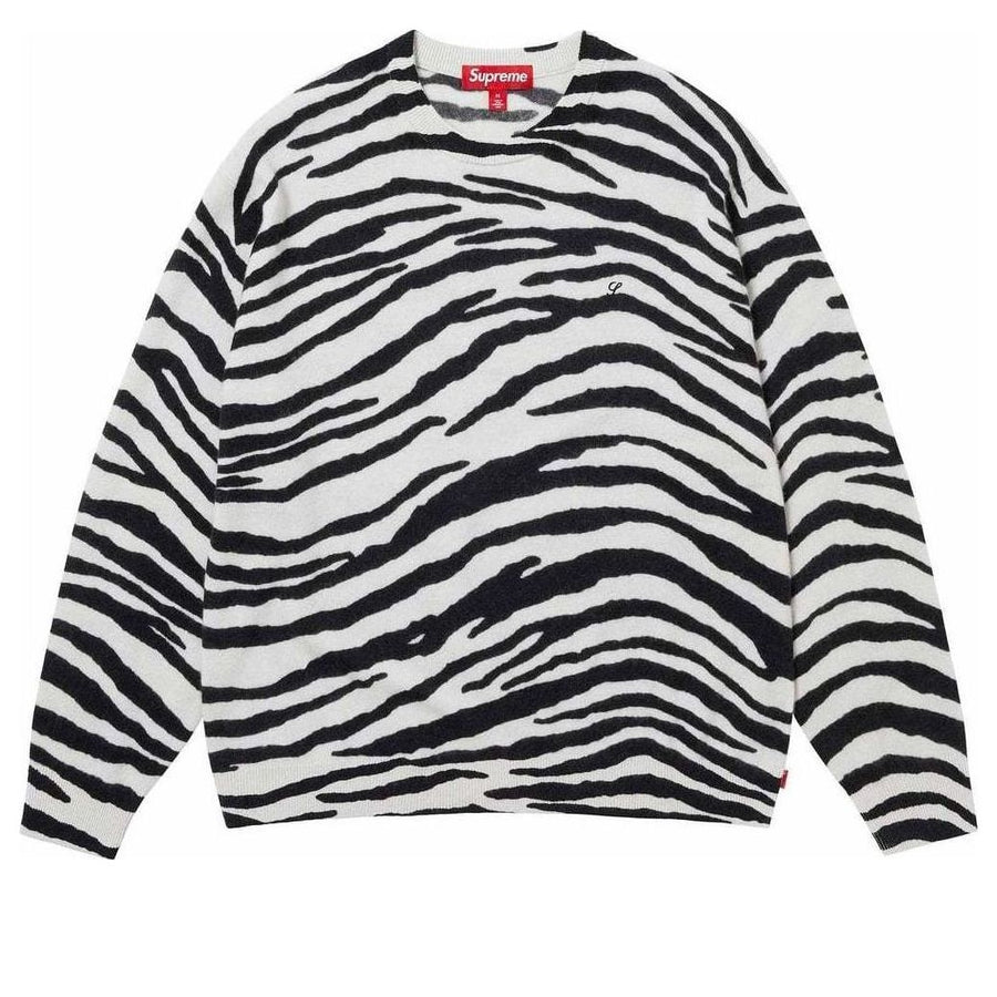 

Свитер Supreme Cashmere Sweater 'White Black', белый