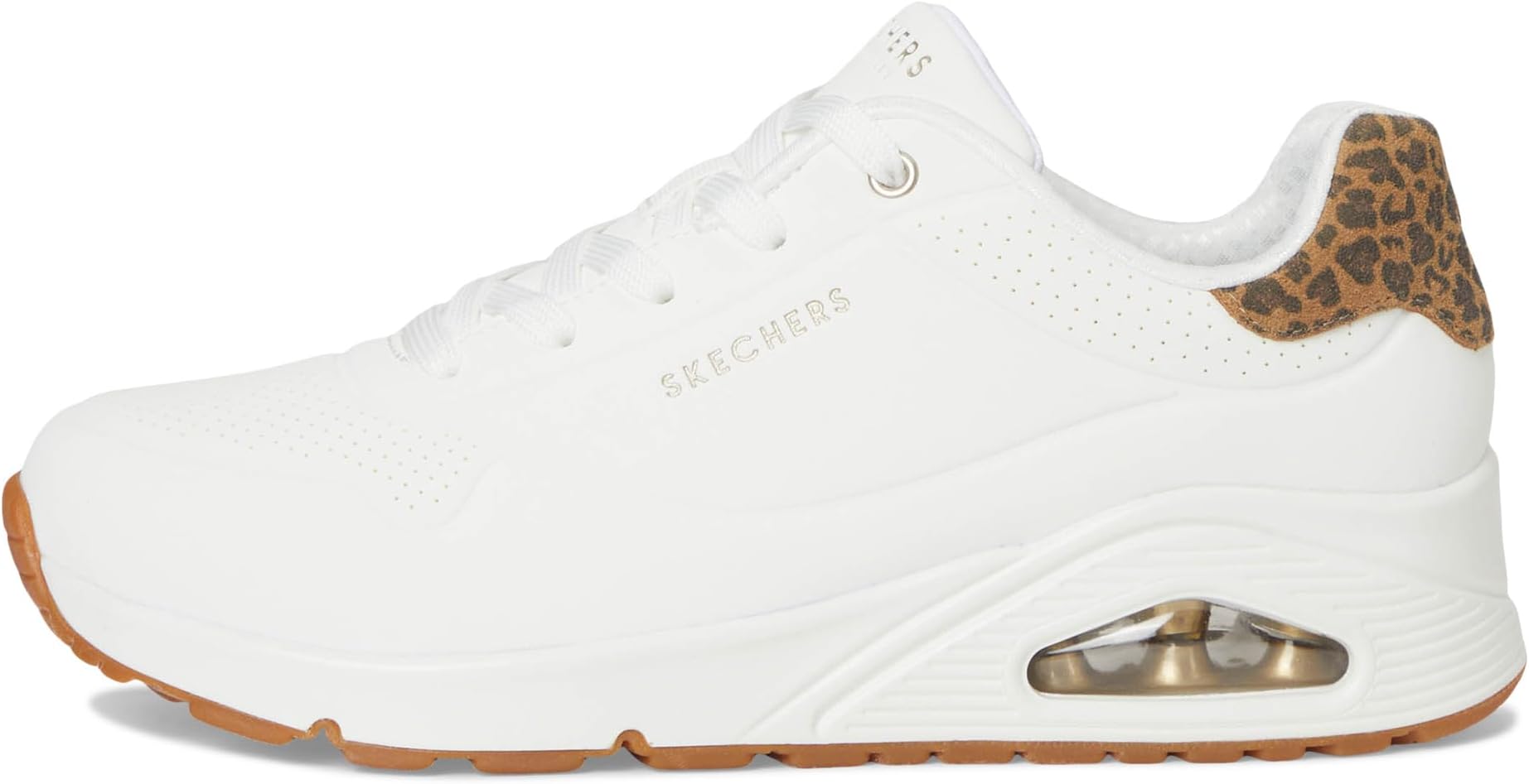 Кроссовки SKECHERS Uno - Jungle Nite, цвет White/Leopard — фото 4