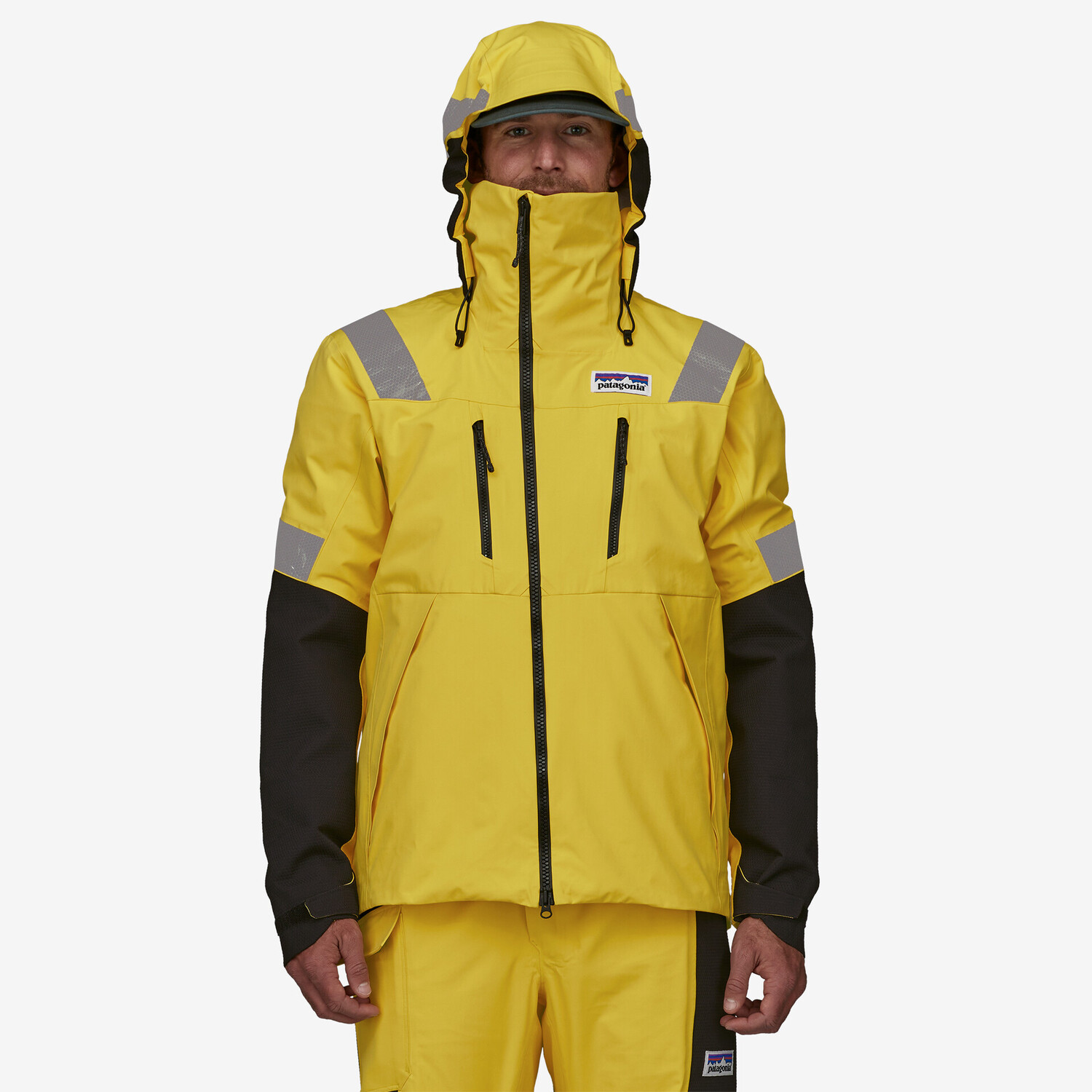 Мужская куртка для непогоды для большой воды Patagonia, цвет Storm Yellow — фото 2