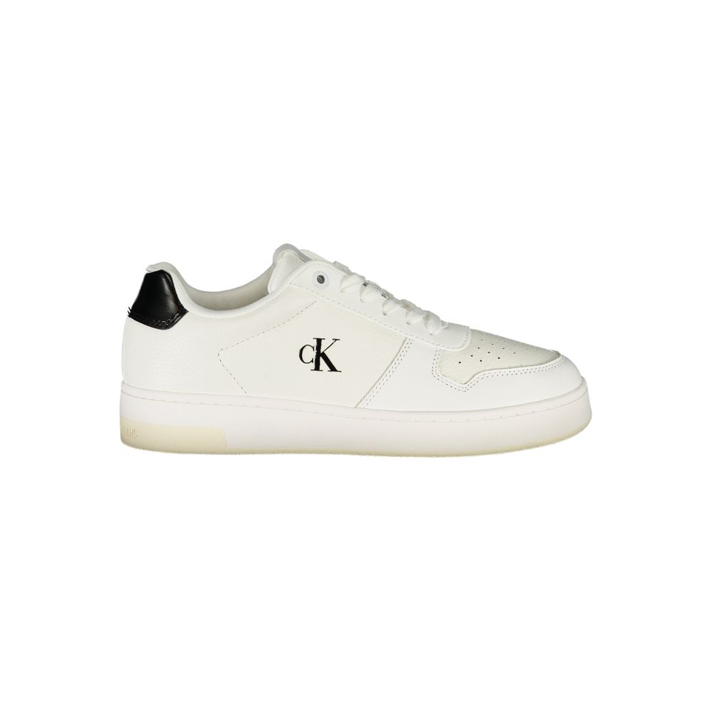 

Белые кожаные женские кроссовки Calvin Klein