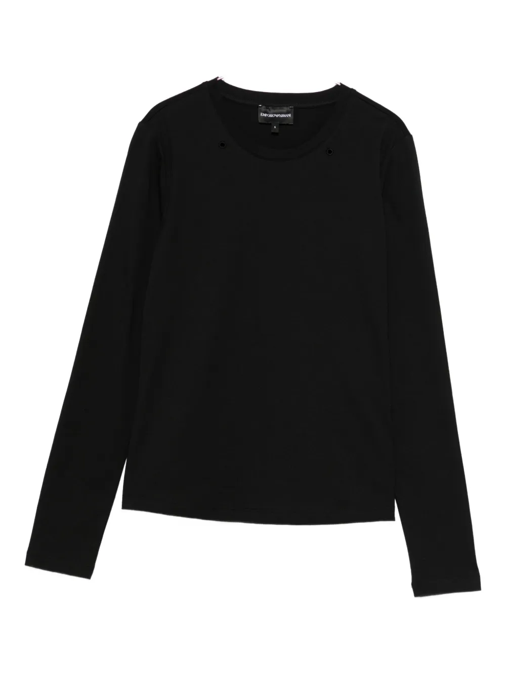 

Футболка с люверсами Emporio Armani, черный