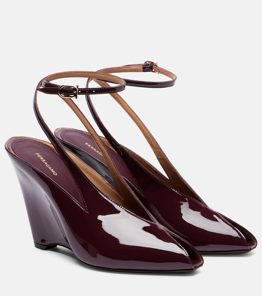 Патентованные сандалии Arcadia 95 Ferragamo, Plum