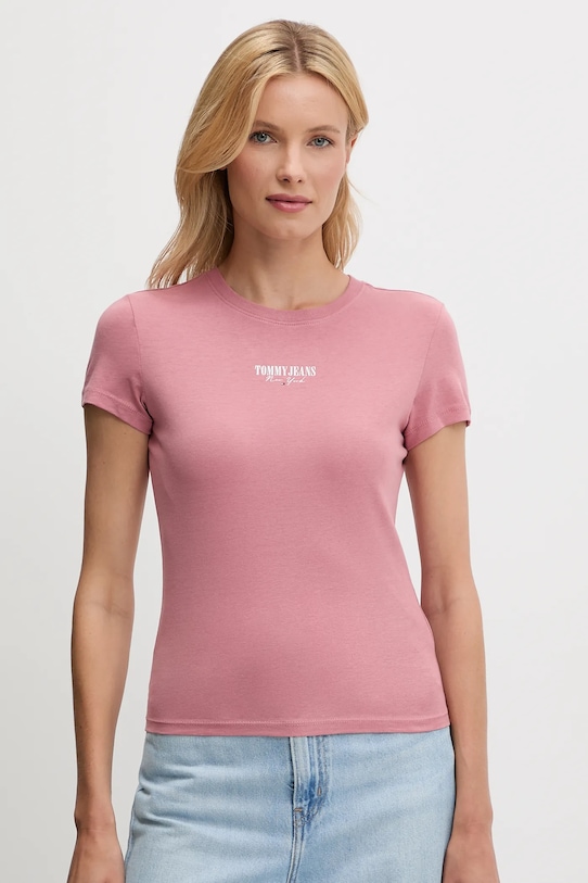 

Футболка Tommy Jeans, розовый