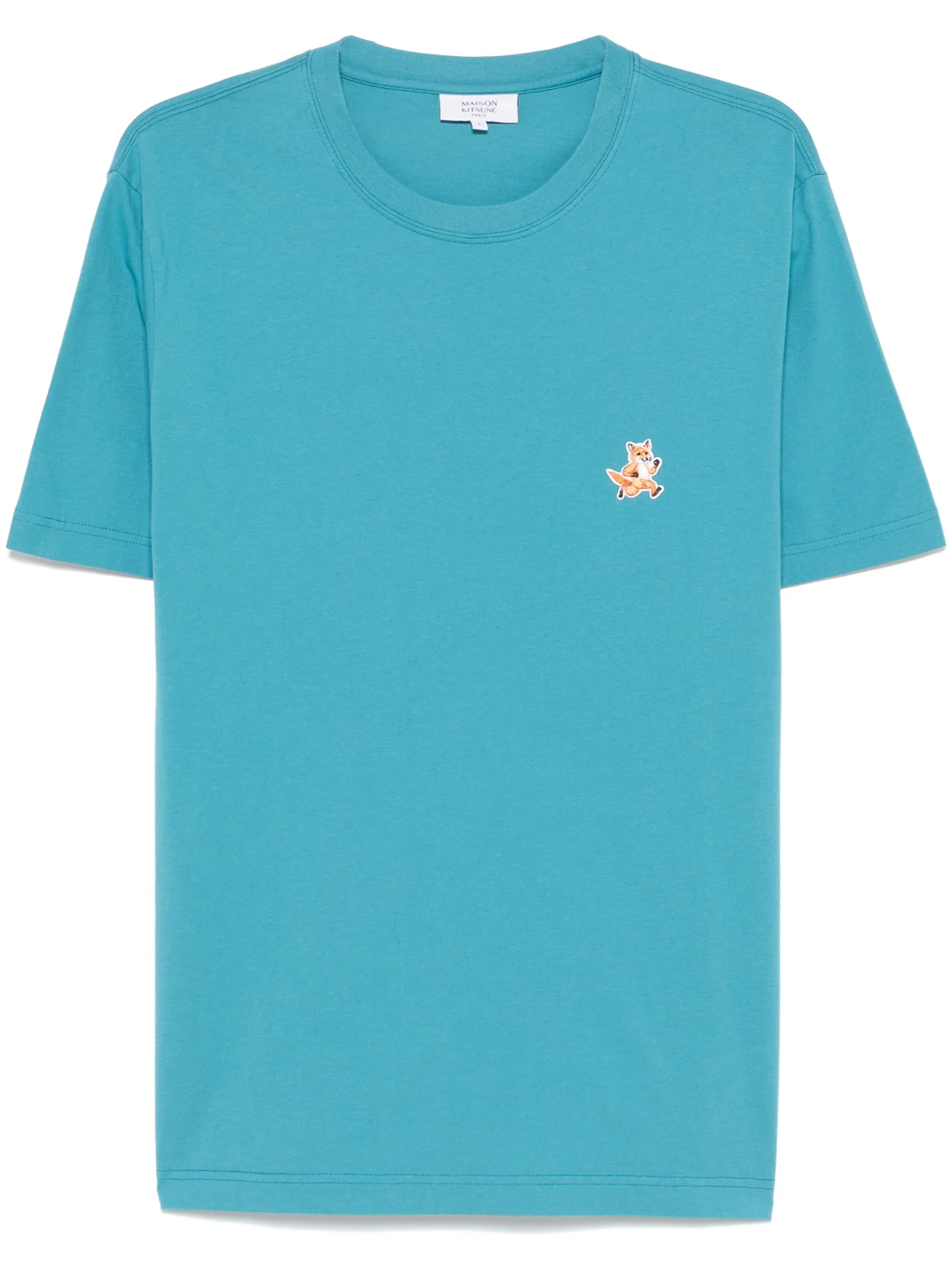 

Футболка с нашивкой Speedy Fox Head Maison Kitsuné, синий