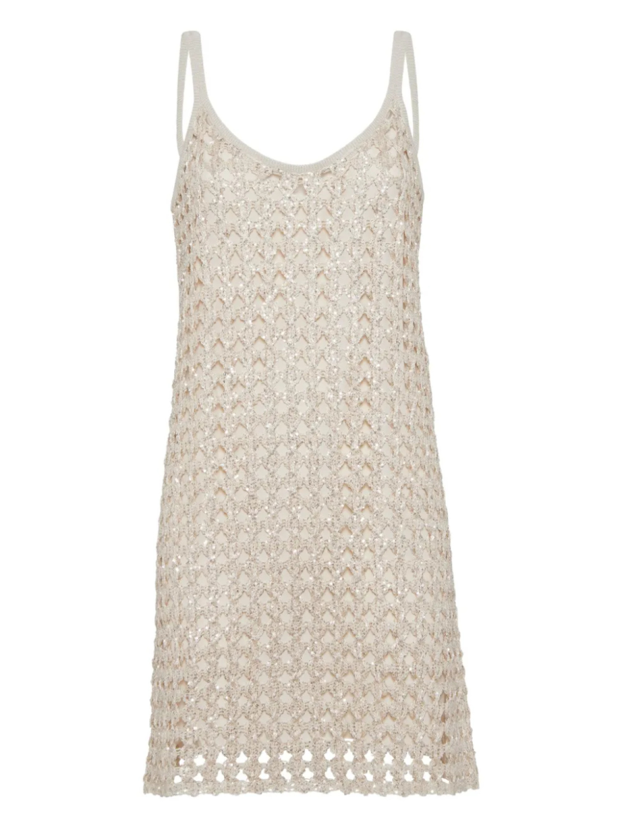 

Платье крючком Brunello Cucinelli, нейтральный