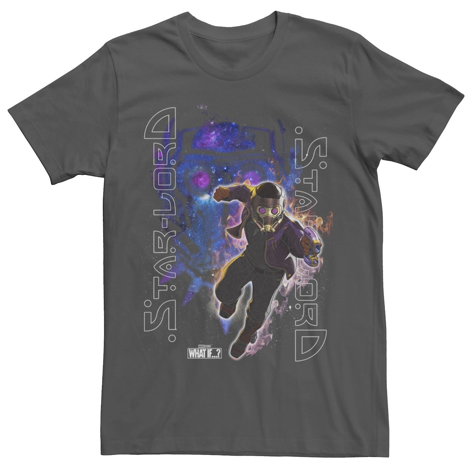 

Мужская футболка с плакатом Marvel What If Star Lord Galactic Licensed Character