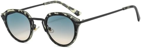 

Классические круглые солнцезащитные очки 2027 года для женщин, персонализированные металлические дужки, ретро-очки для мужчин для активного отдыха и вождения MTZJH, 919-bgreen