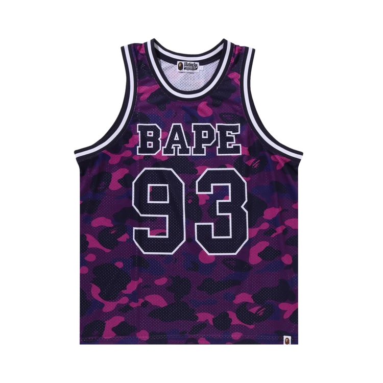 

Топ BAPE Color Camo Basketball Tank Top, фиолетовый