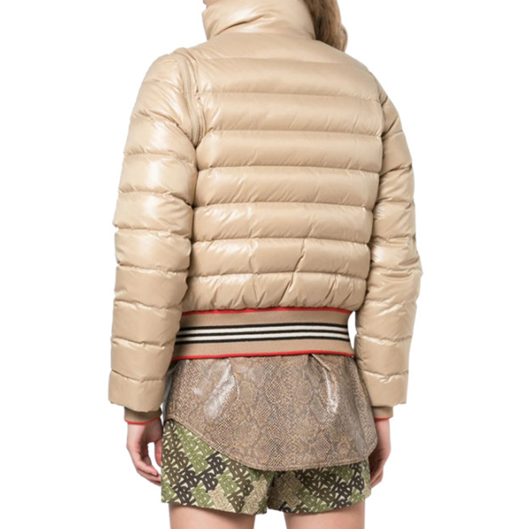 Пуховик Burberry Женский Бежевый — фото 4