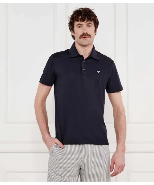 

Футболка поло Regular fit Emporio Armani, синий