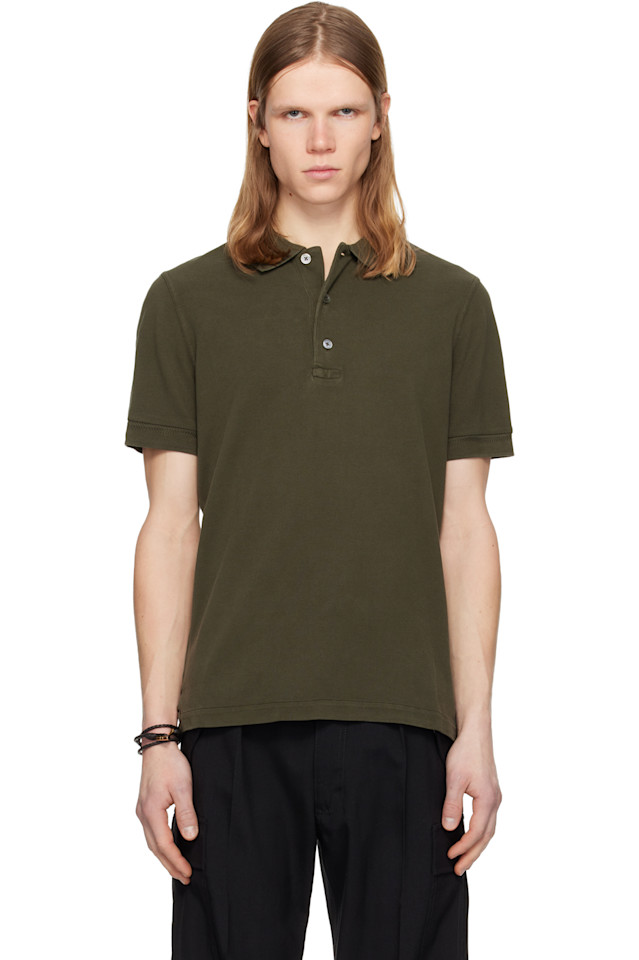 

Tom Ford Поло цвета хаки пике