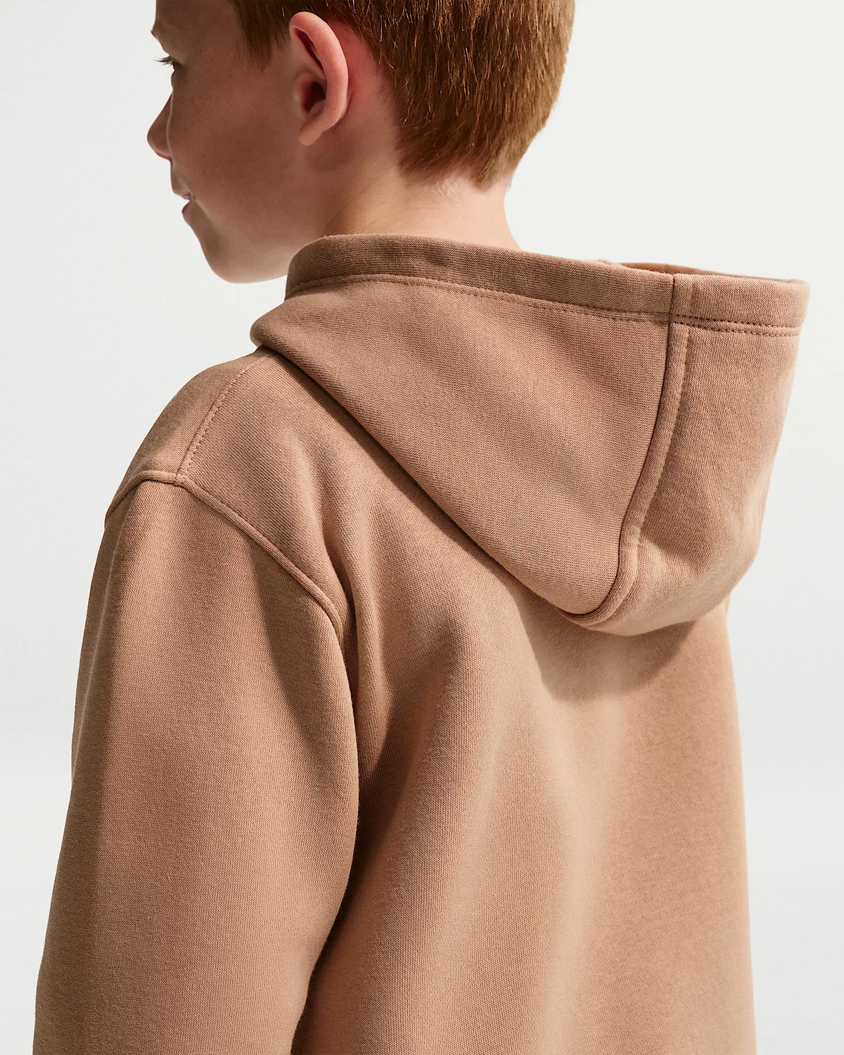 Детская худи Nike Sportswear Club Fleece Pullover, Brown — фото 2