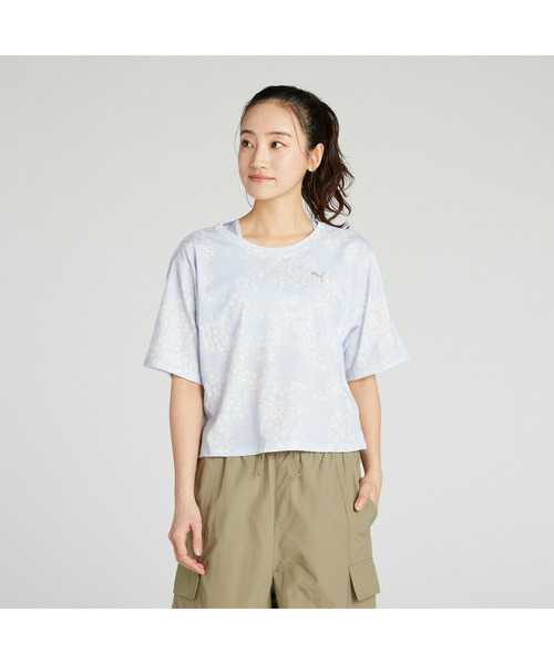 

Женская футболка для тренировок с коротким рукавом, бренд Puma, модель Train Edge