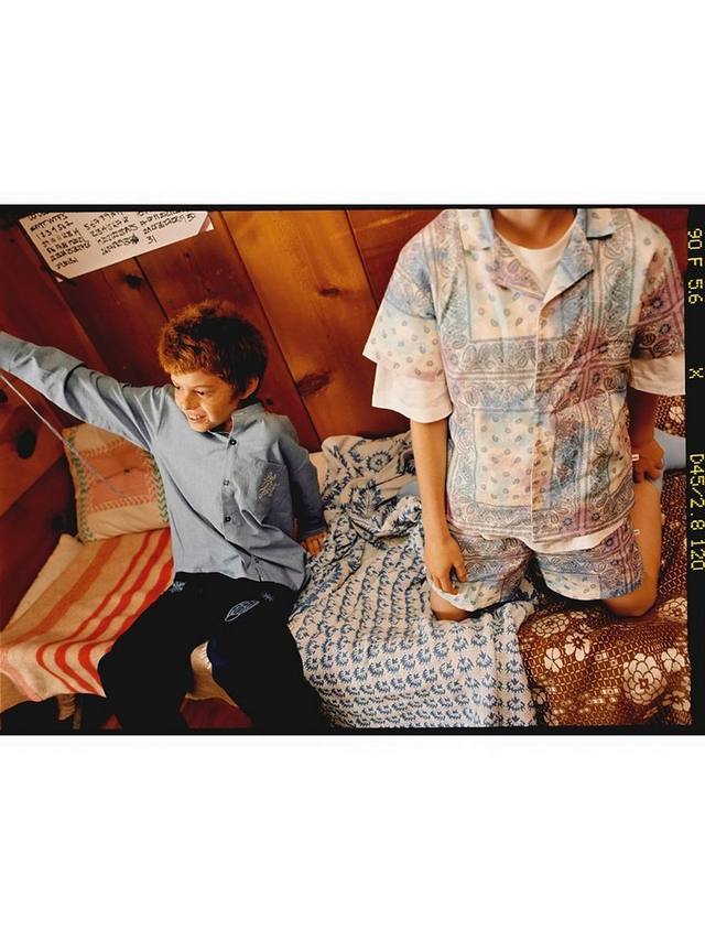 

Детская рубашка с воротником Revere The New Society, Blue/Multi