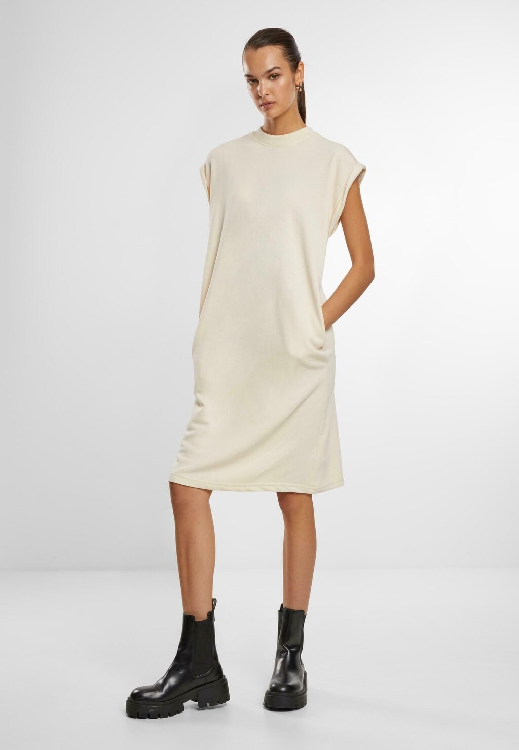 

Платье из джерси LIGHT TERRY Urban Classics, белый