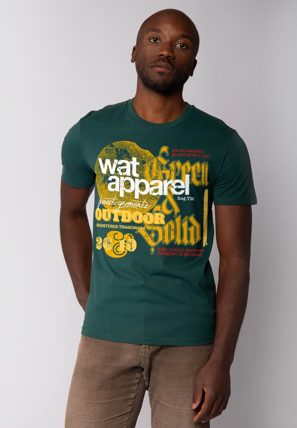 

Футболка с принтом LIMITED EDITION LOGO watapparel, темно-зеленый