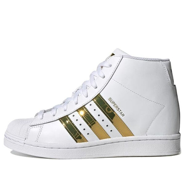 Кроссовки суперзвезда вверх Adidas, белый