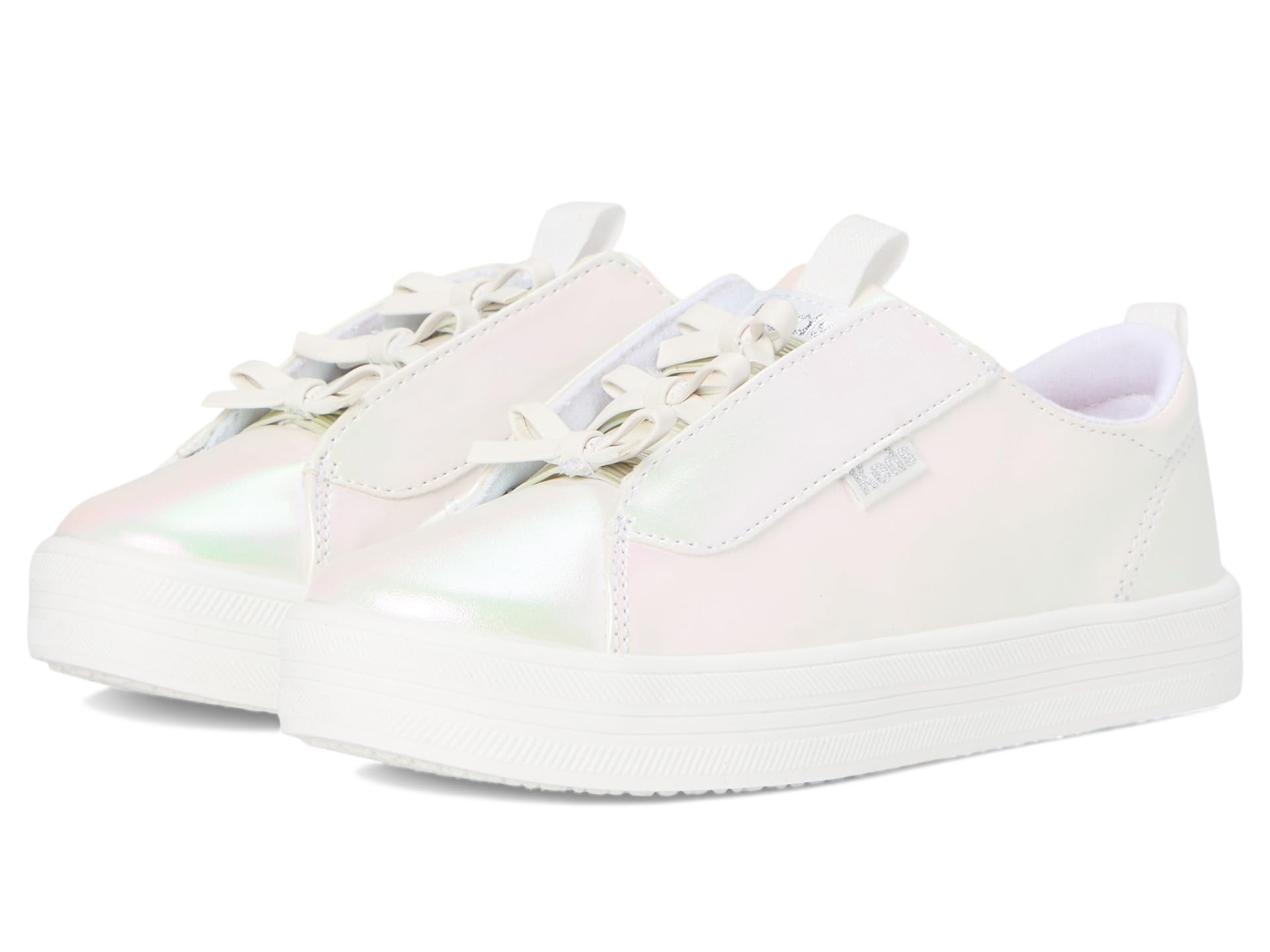 

Кроссовки Keds Kids Kara Slip-On Bows, цвет White Pearlized
