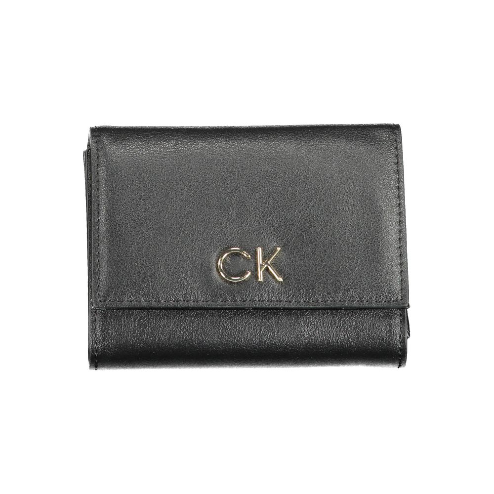 

Черный полиэтиленовый женский кошелек Calvin Klein