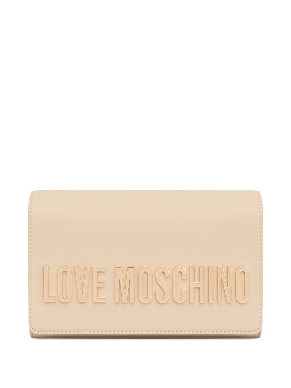 

Сумка на плечо с тиснением Love Moschino, бежевый
