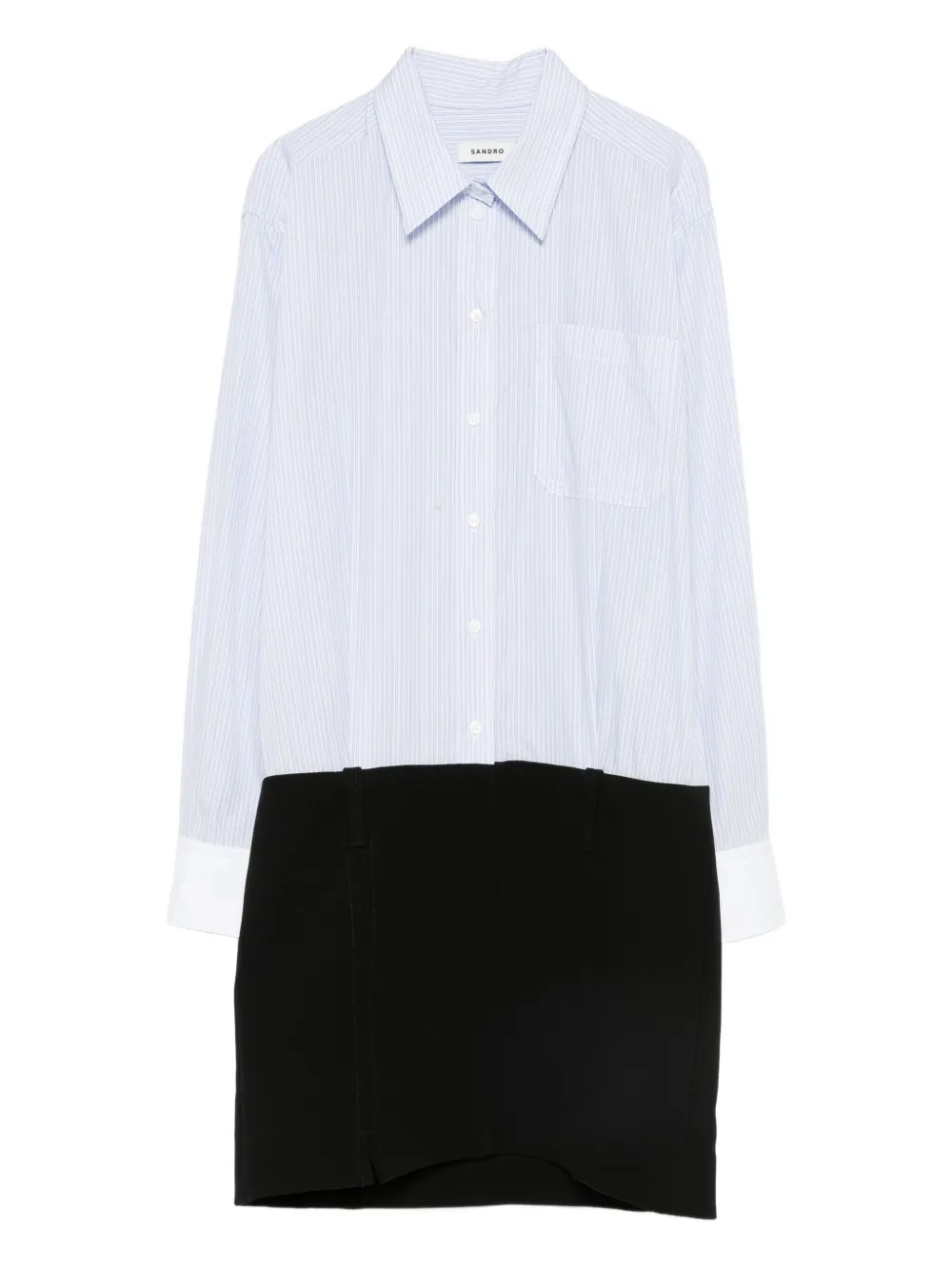 

Платье в полоску Sandro, черный