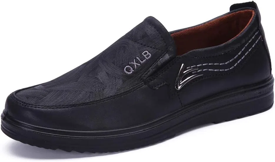 Мужские лоферы кожаные Asifn Black