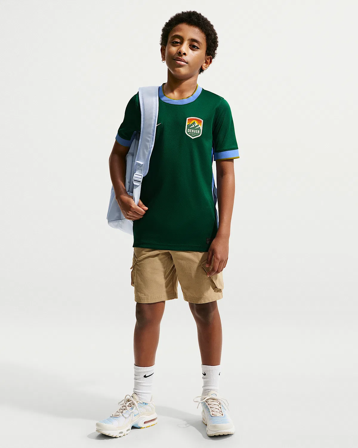 Большие детские Nike Dri-FIT Реплика Джерси Денвер ФК Стадион Эдишн, Legion Pine — фото 4