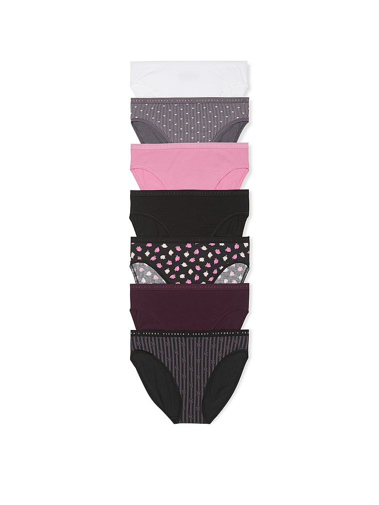 

7 пар стрейч-трусиков с высоким вырезом из хлопка Victoria'S Secret, 7 pack multi