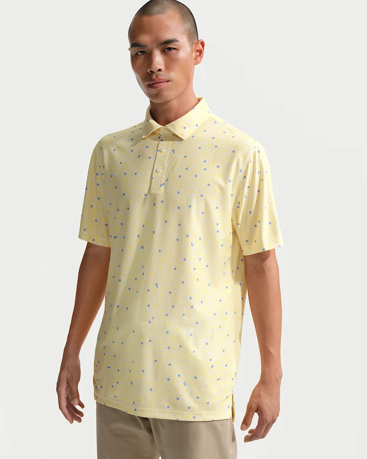 Мужское поло Nike Tailored Performance Dri-FIT Golf, Soft Yellow/Soft Yellow