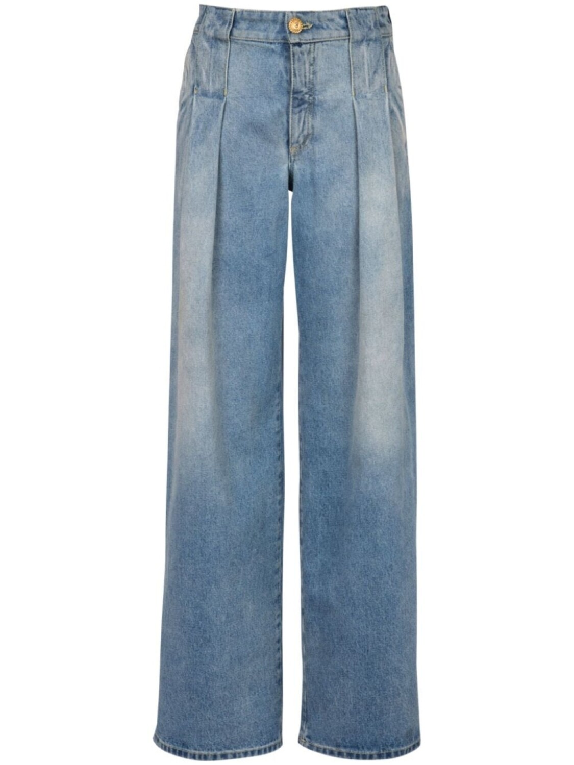 Balmain джинсы со складками, синий