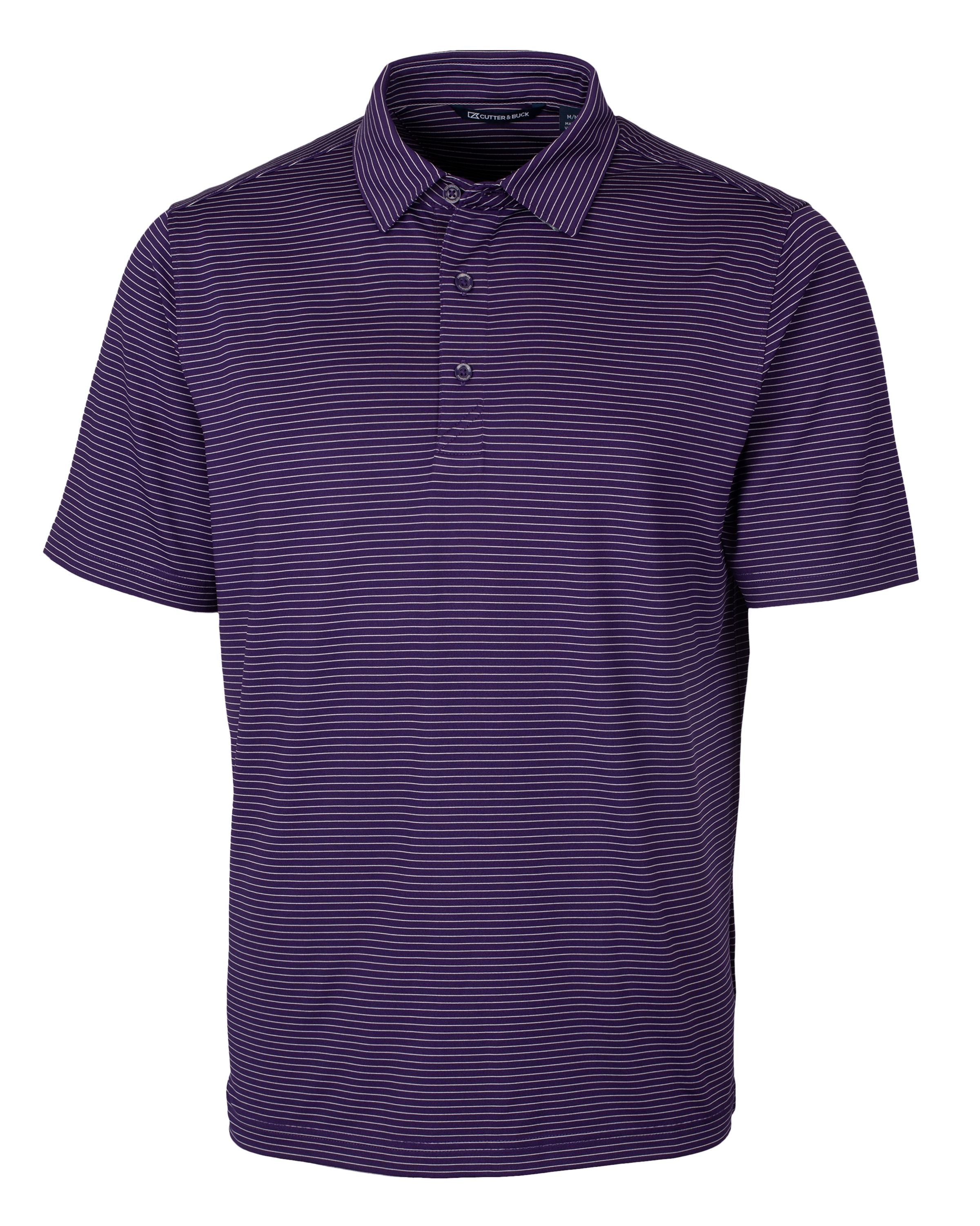 

Рубашка поло Cutter & Buck Forge Pencil Stripe Stretch для мужчин больших и высоких размеров, цвет college purple