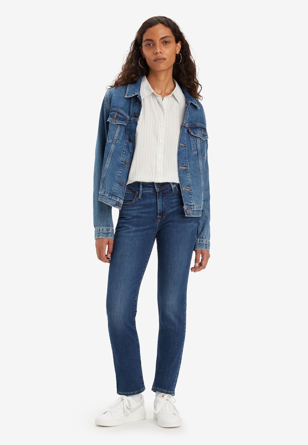 Джинсы узкого кроя 712 Slim Welt Pocket Levi's, цвет blue wave dark — фото 2