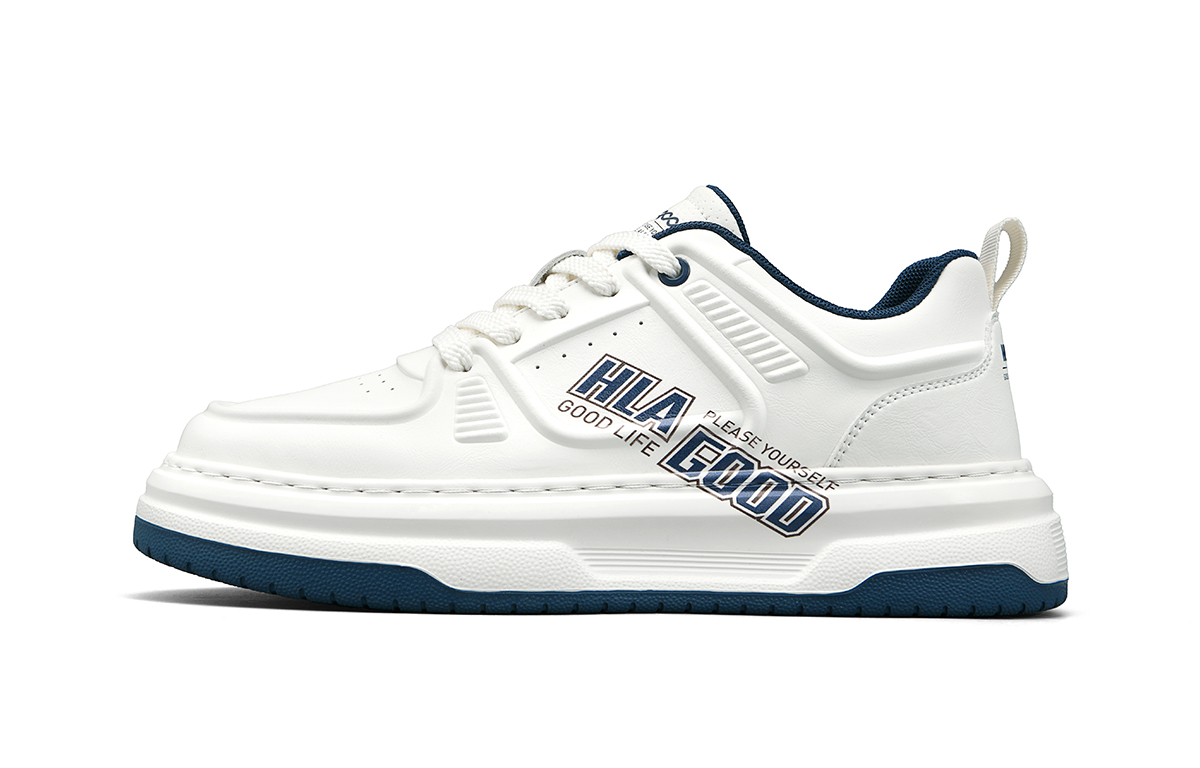 

HLA Низкие скейтерские кроссовки мужские бело-синие, цвет White Blue