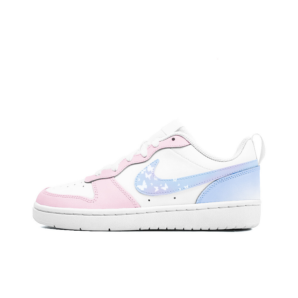 

Кроссовки Nike Court Borough Skateboarding Shoes Women's Low-top Red/Blue, голубой, Синий, Кроссовки Nike Court Borough Skateboarding Shoes Women's Low-top Red/Blue, голубой