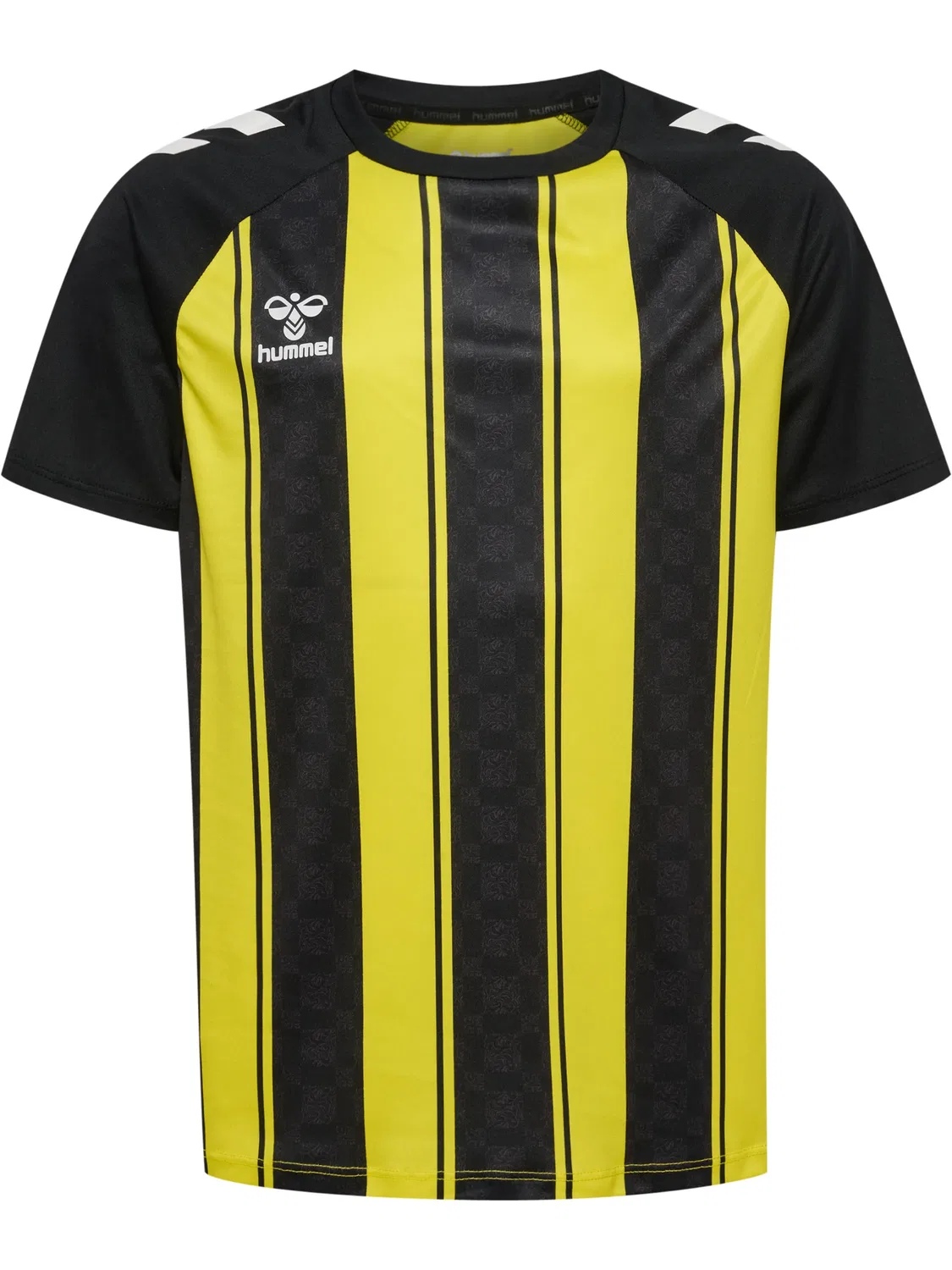 Футболка с рагланом, детская, Hummel, blazing yellow/black