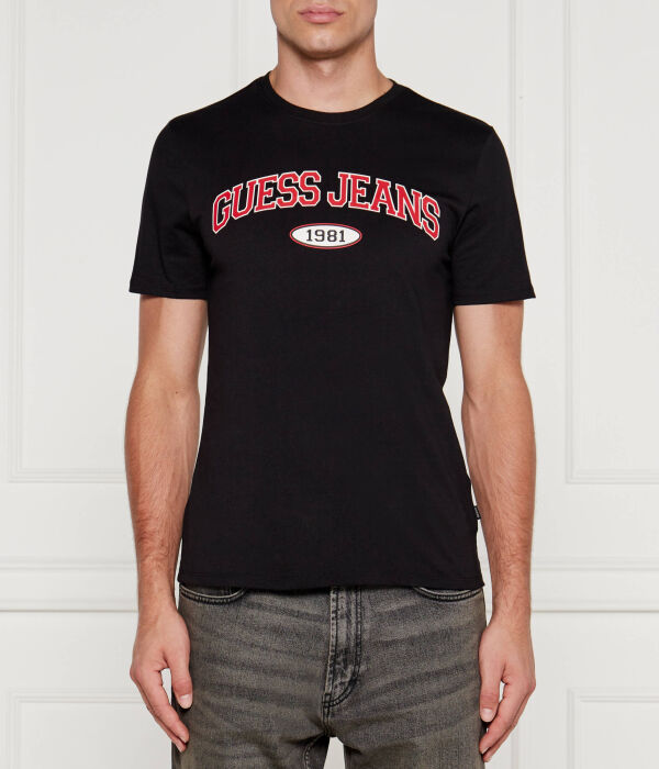 

Футболка мужская Guess Jeans из органического хлопка, черный
