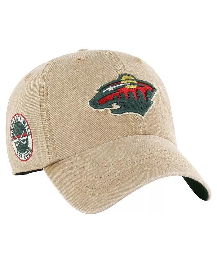 

Мужская регулируемая кепка цвета хаки Minnesota Wild Earldor Clean Up '47 Brand