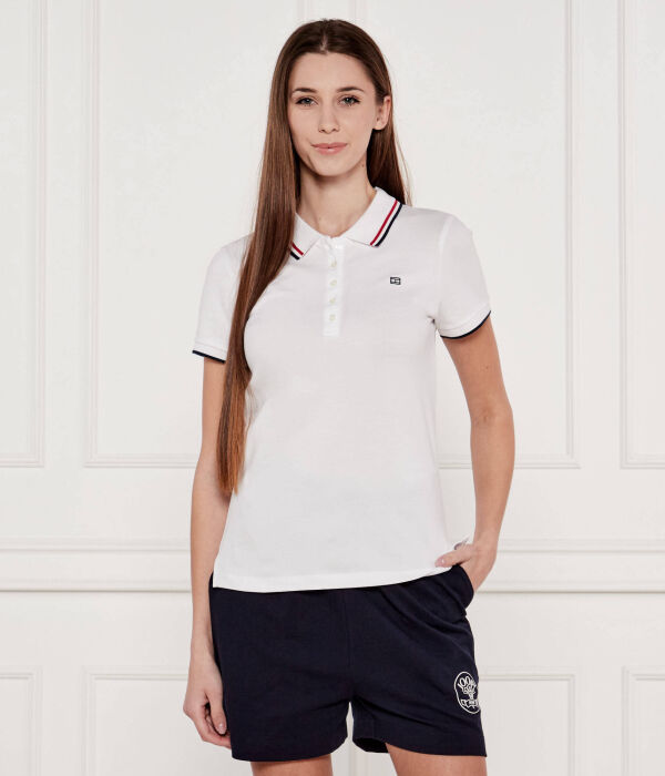 

Рубашка поло Slim fit Tommy Hilfiger, белый