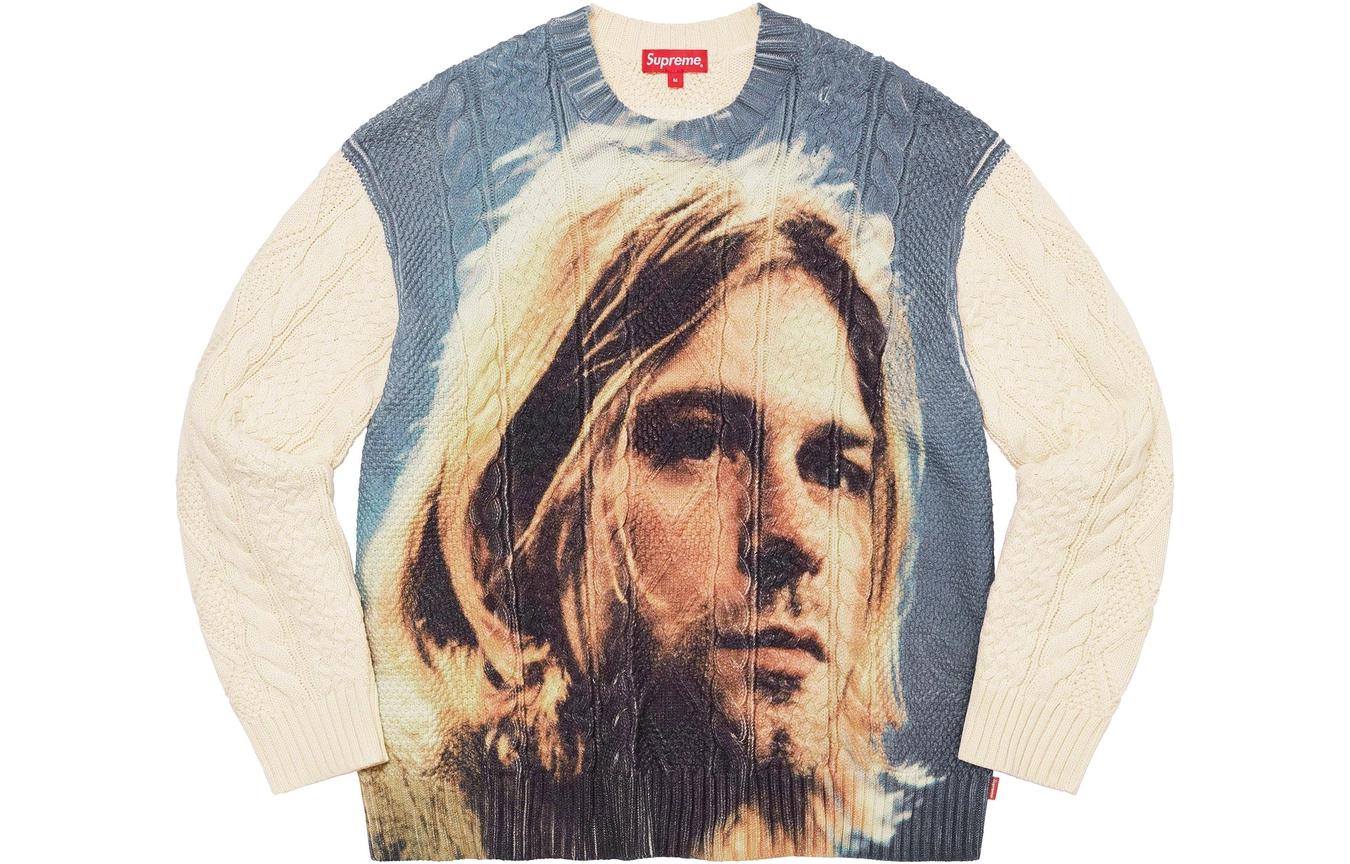 Свитер Курта Кобейна Supreme, экрю
