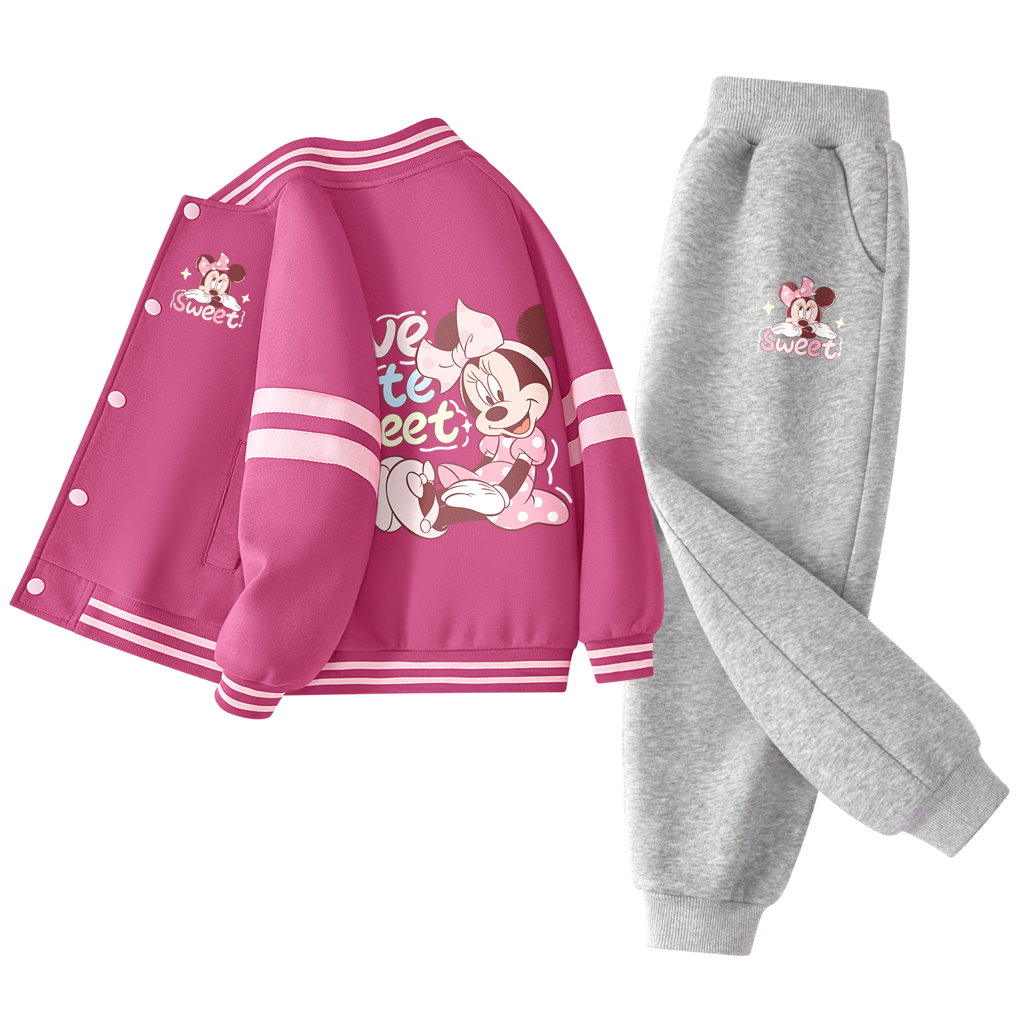 Детская повседневная спортивная одежда Disney, Di Balloon K_Di Dazzling Color Rose Red+Di Balloons K Black — фото 3