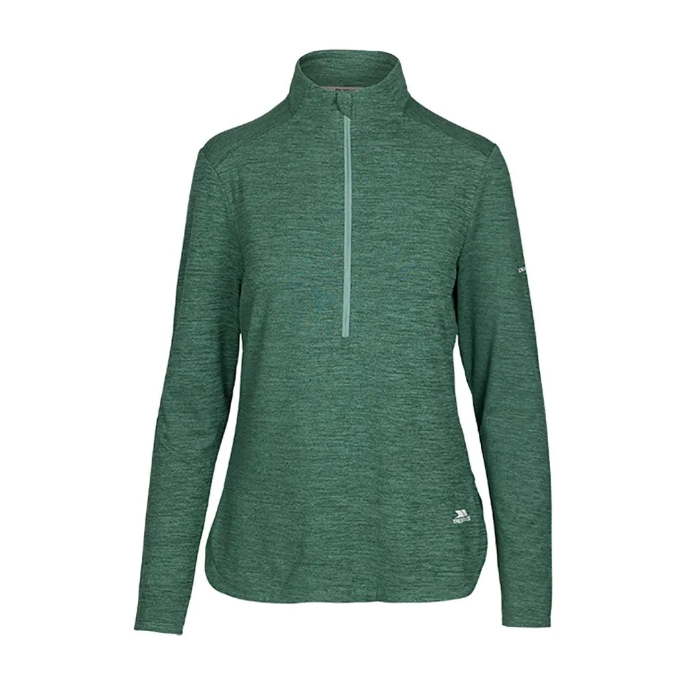 

Футболка Trespass Kansas half zip long sleeve, зеленый