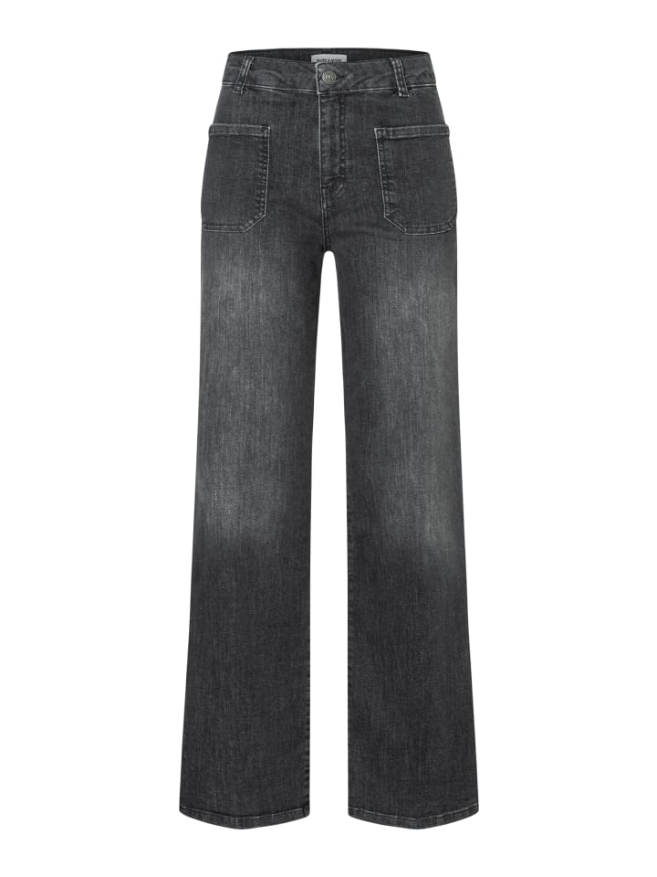 

More & More Прямые джинсы, ретро-образ, серый деним