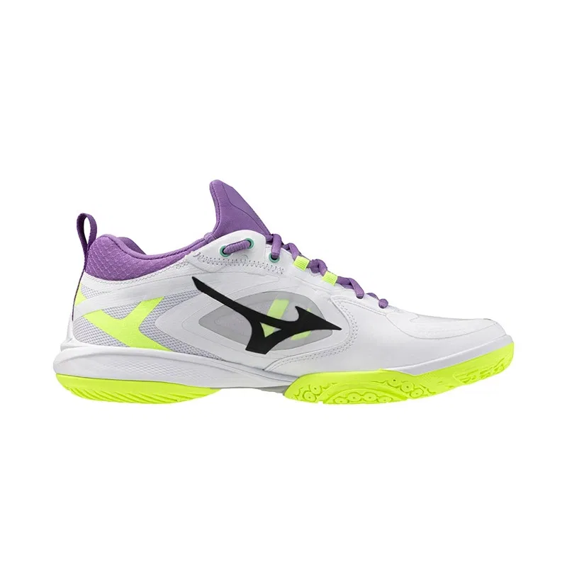 Кроссовки для бадминтона «Wave Claw Neo 3 FIT» от Mizuno, 12 White X Black X Lime — фото 4
