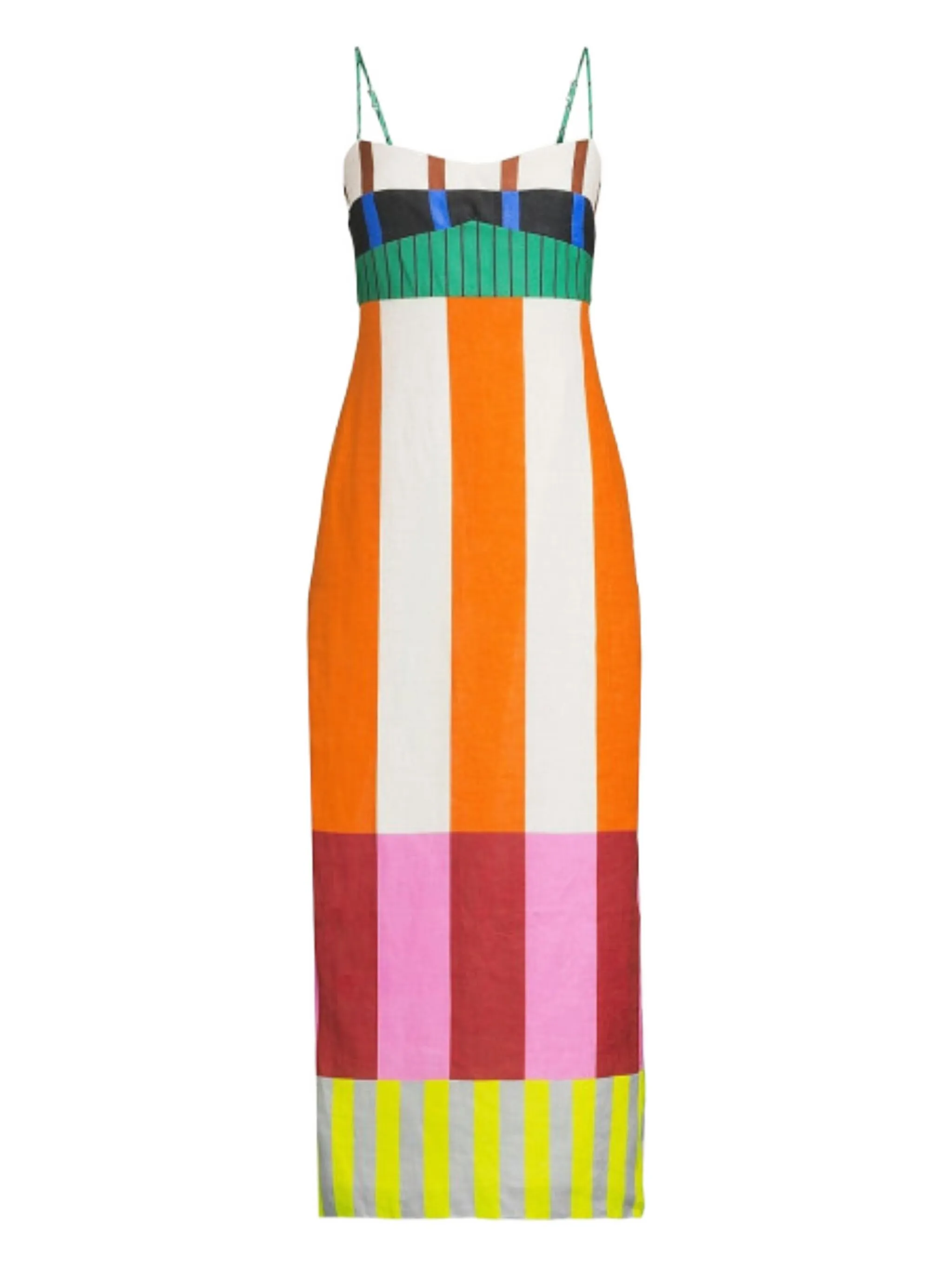 

Платье макси Paloma Cala De La Cruz, оранжевый