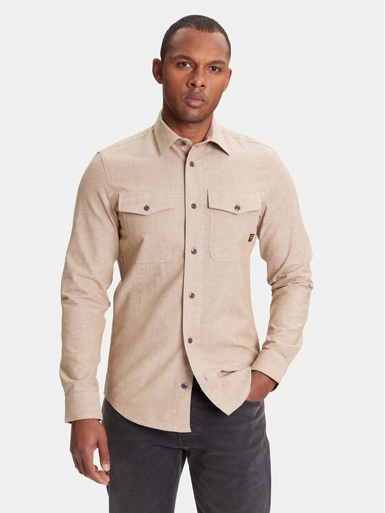 

Рубашка облегающего кроя Marine D24963-D914 G-Star Raw, бежевый